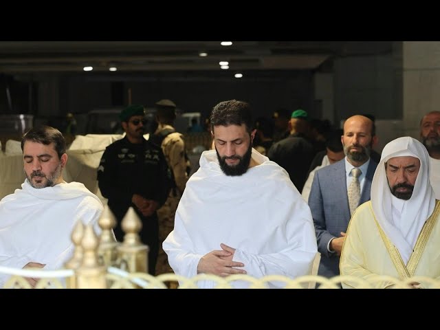 Syria's interim president performs Umrah in Mecca | AFP