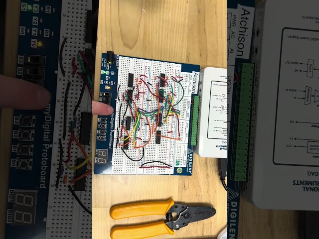 MyDaq PLTW Engineering Digital Electronics Fireplace Problems