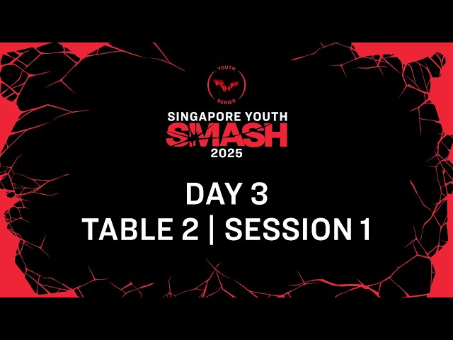 LIVE! | T2 | Day 3 | Singapore Youth Smash 2025 | Session 1