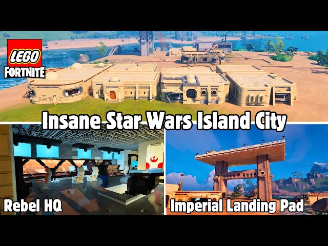 The MOST INSANE Star Wars Island City in Lego Fortnite