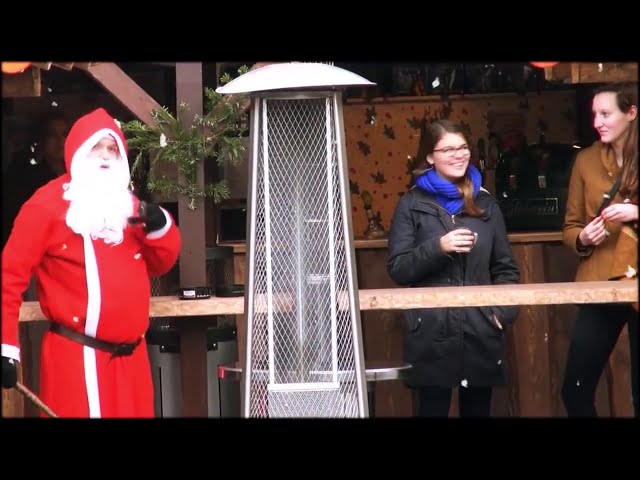 Evil Santa funny prank before the coronavirus