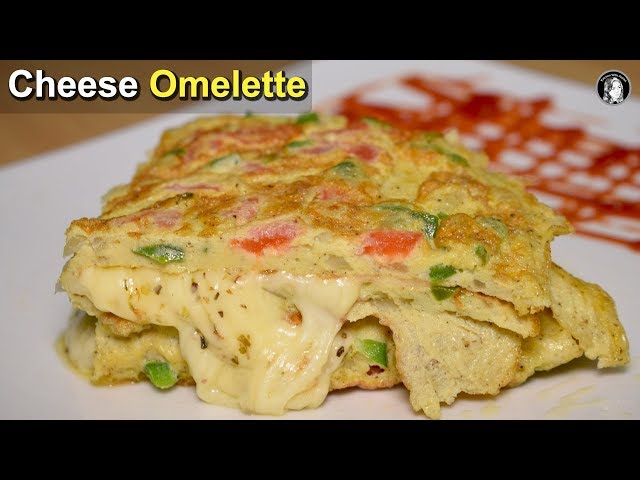 Yummy Cheese Omelette - Easy Egg Breakfast Recipe - Kitchen With Amna