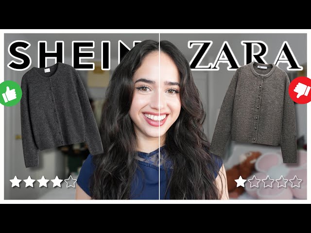 ZARA VS SHEIN 🤯 Ropa BARATA VS CARA 💸 | COMPARANDO OUTFITS TryON 🏷️