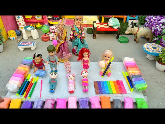 Barbie Doll All Day Routine In Indian Village/Radha Ki Kahani Part -549/Barbie Doll Bedtime Story||