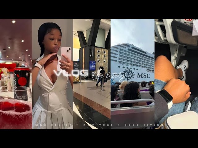 VLOG DIARIES: MSC cruise + new year + good living