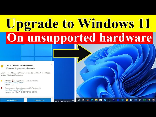 How to Upgrade to Windows 11 on old PC / Installing Windows 11 on Unsupported Hardware