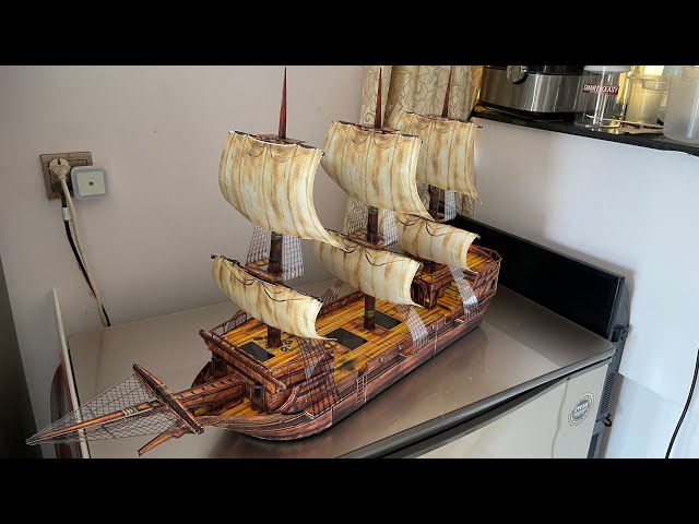 The Maiden World Works Games Paper craft terrain pirate ship