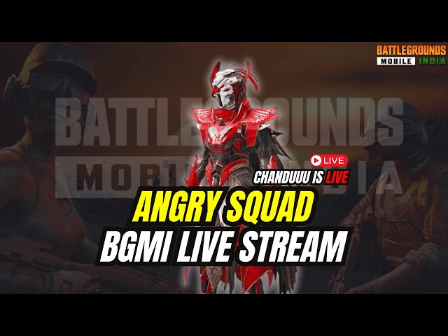 🔴LIVE - RANK PUSH TO CONQUEROR WITH ANGRY SQUAD💥BGMI LIVE #bgmi #shortslive