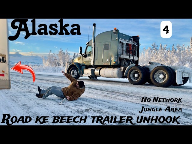 Solo Border Crossing America's Remote State ALASKA in Extreme Cold | Truck Driver | 690