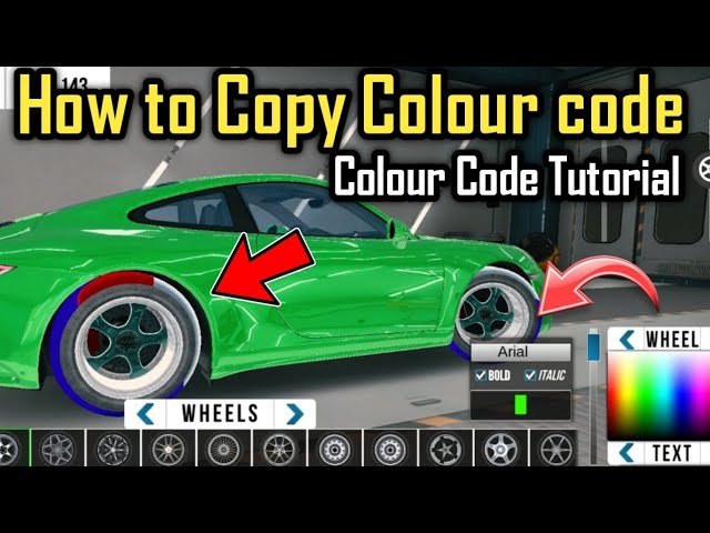 TIRE COLOR CODE COPY KESY KRAIN  - CAR PARKING MULTIPLAYER NEW UPDATE 2023