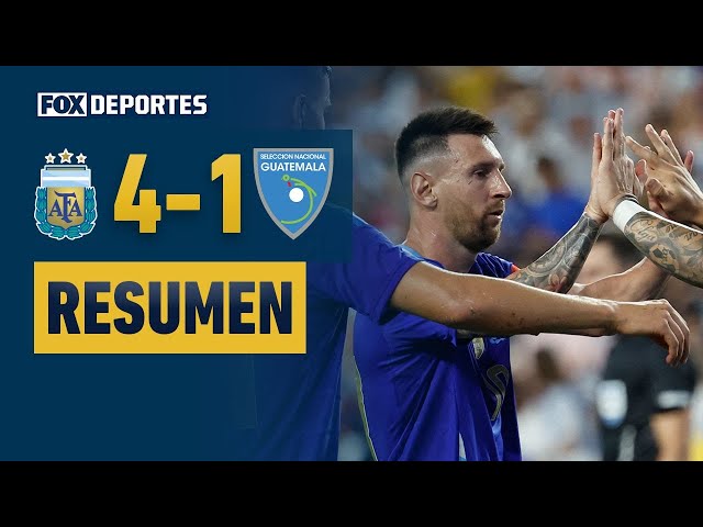 DOBLETE DE MESSI 🔥 | Argentina 4 - 1 Guatemala | HIGHLIGHTS | #AmistosoEnFOX