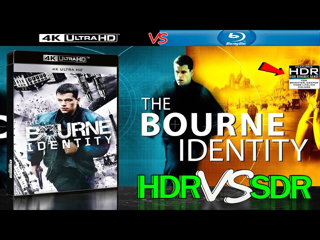 The Bourne Identity 2002 HDR ANALYSIS 4K BD vs 1080p BD SDR 100nits #TRUE_DIFFERENCE #WATCH_IN_HDR