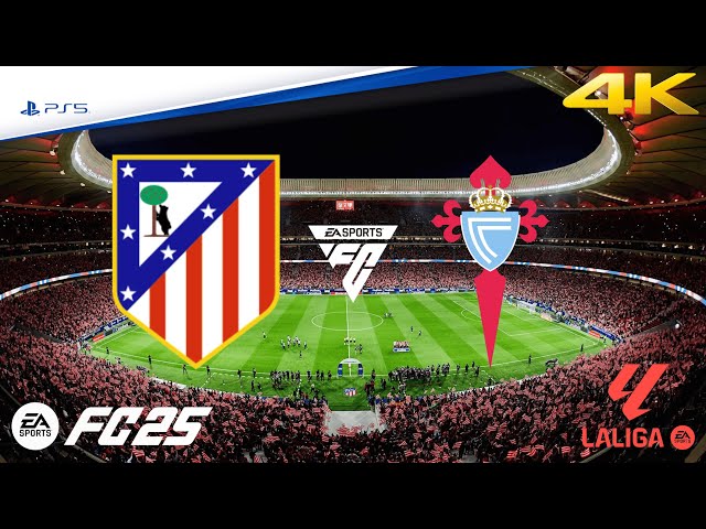 Atlético de Madrid vs Celta de Vigo| La liga | EA FC 25 | PS5™ 4K HD