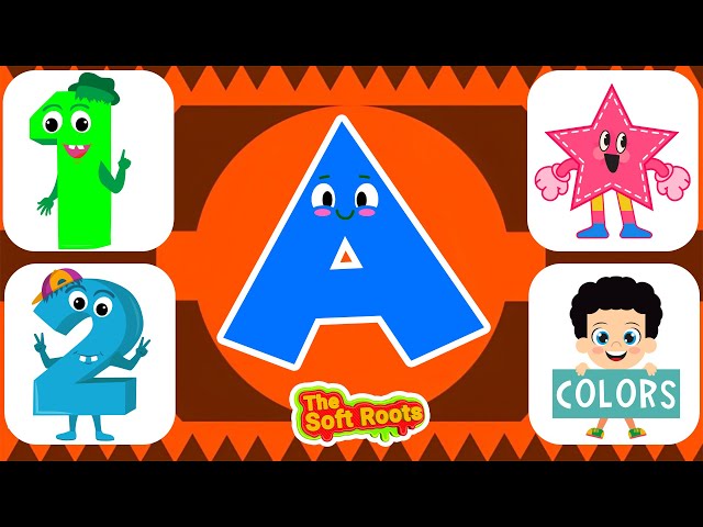 Learn ABC Phonics Shapes Numbers Colors | Preschool Learning Videos For 3 Year Olds | #kidsvideos