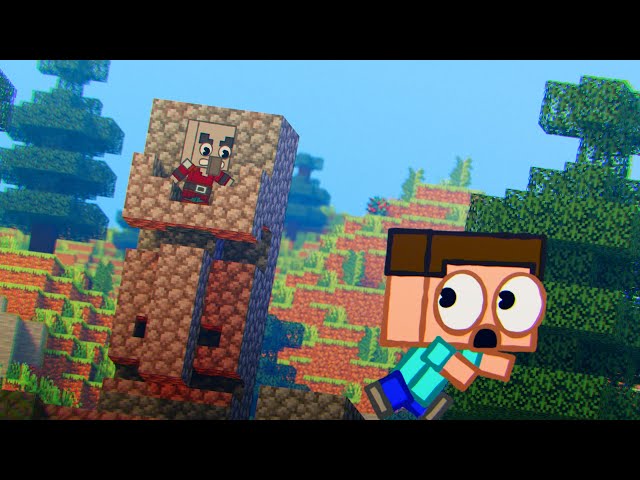 Baby Steve found Pillager's secret base - minecraft animation (Shorts Compilation #3)