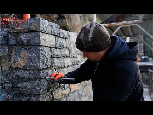 Building a Stone Chimney