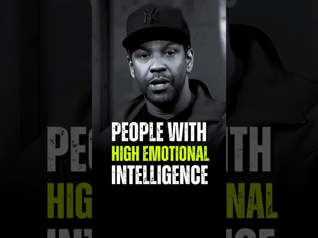 People with high emotional intelligence. Denzel Washington Motivation #inspire #motivation #quotes