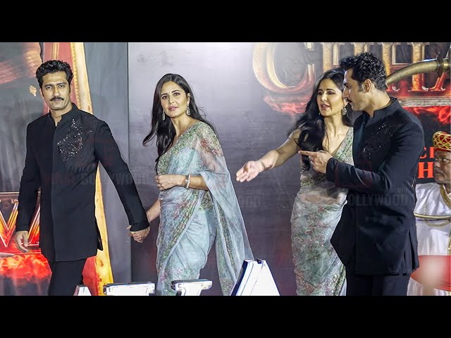 Katrina Kaif with Vicky Kaushal | Husband Wife Hand in Hand Together  | Chhaava Screening