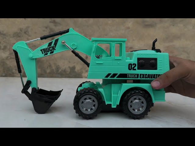 Realistic RC Big Truck Excavator Radio Control Crane Diecast Model Unboxing