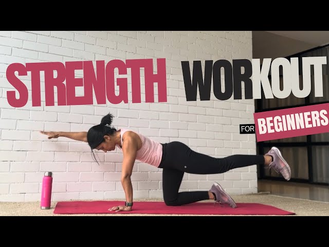 Strength Workout for Beginners At-Home I  No Equipment required