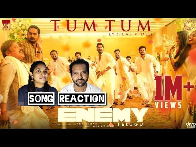 Tum Tum (Tamil) Video Song Reaction | Enemy | Vishal, Arya, Mirnalini | Tamil Couple Reaction