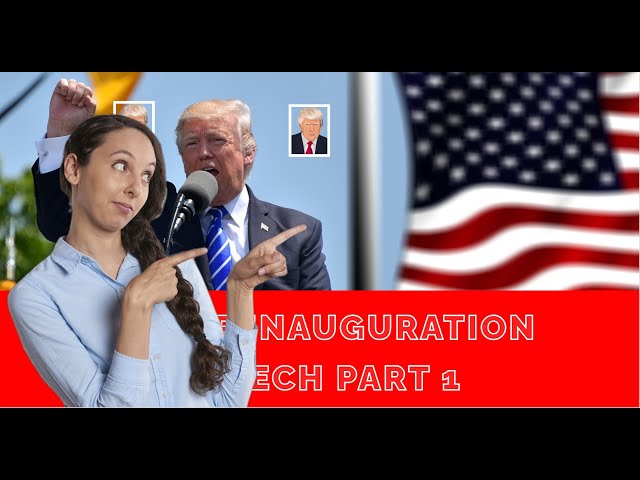 Trump inauguration speech 2025 part 1