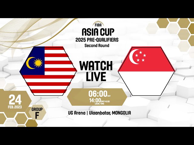 Malaysia v Singapore | Full Basketball Game | FIBA Asia Cup 2025 Pre-Qualifiers