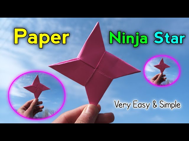 How To Make A Ninja Star ⭐ | Paper Origami Ninja Star | Easy & Simple | CRAFT Studio