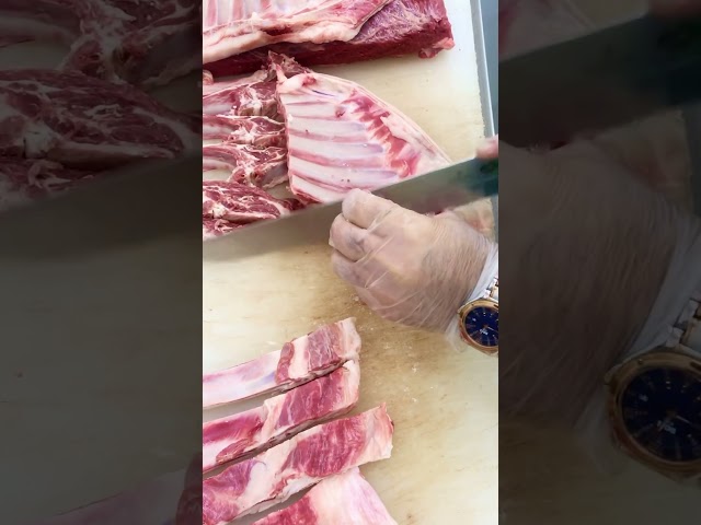 ‏‏ريش ‏الدوش‏غنم #steak #meat #silent 🥩🥩🥩