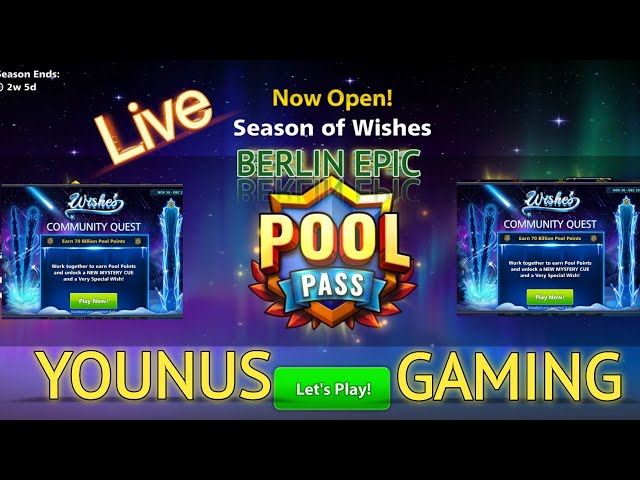 8BallPool || SEASON OF 🧞WISHES 🧞 ||🔥YOUNUS GAMING IS LIVE 🔥||