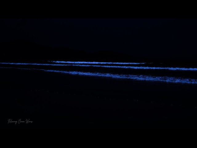 Ocean Waves Relaxation 24 Hours - Soothing Waves Crashing On Night Beach- White Noise For Deep Sleep