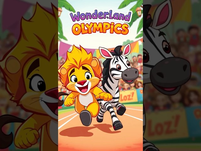 🦁 Who Will Win the Cartoon Animal Race? Lion Leo vs Zebra Zuzu in Fun Kids Jungle Adventure! 🦓