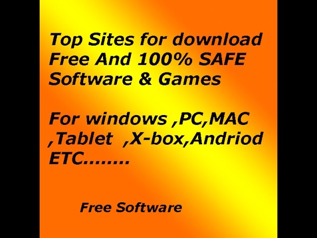 Top Sites Download Software & Games for window or any device