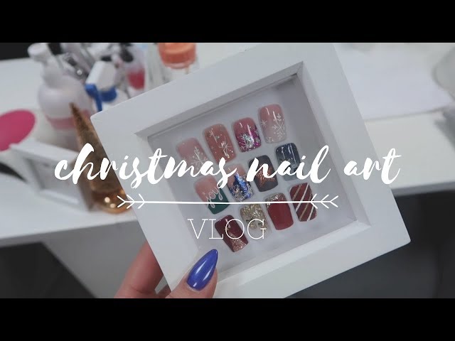 CHRISTMAS NAIL ART DAY | VLOG | Jojo Wickens