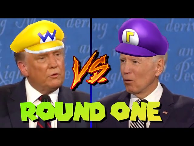 Trump vs Biden but it's Wario & Waluigi