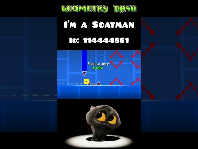 Scatman in geometry dash! 😹🎙️ #geometrydash #shorts