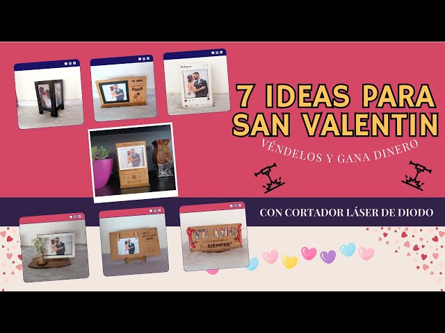 💕🎁 7 Ideas to sell on Valentine's Day with a Diode Laser Cutter