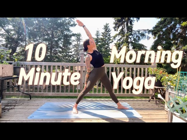 10 Minute Morning Yoga Flow for Weightlifters | All Levels Practice to Wake Up Energized