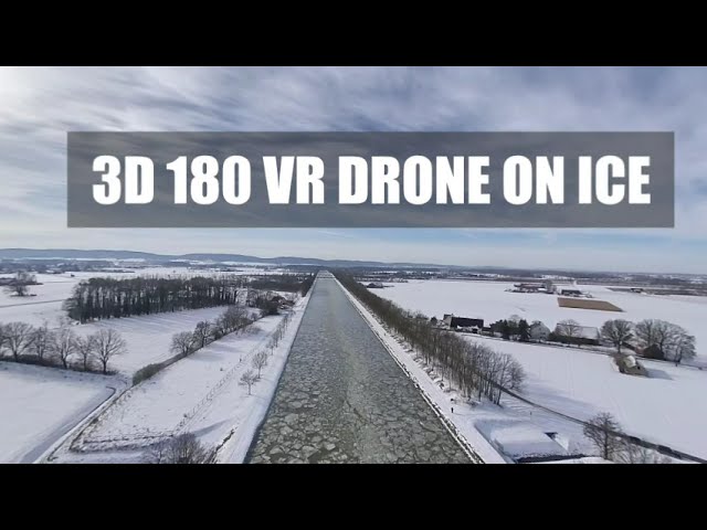 3D 180VR Drone Relaxation on ICE Levern on Ice Ultra Low Flight Relaxed House Music Meta Quest 3