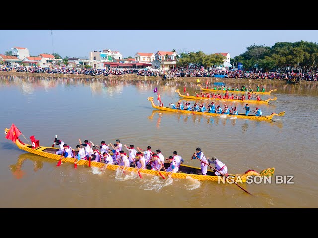 Lễ hội bơi chải truyền thống xã Nga Hiệp chào xuân Ất Tỵ năm 2025!