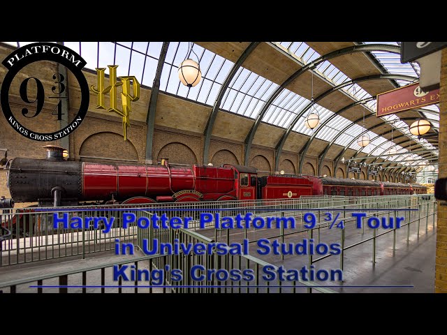 8K Harry Potter Platform 9 ¾ Tour in Universal Studios King's Cross Station VR180 3D