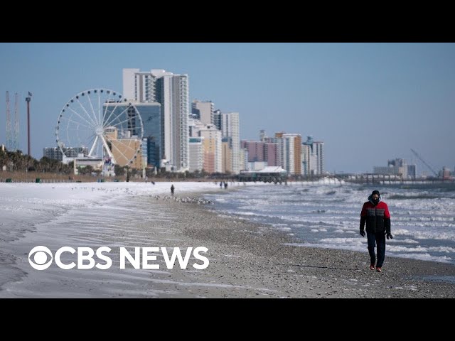 Polar vortex slams U.S. as snow lingers in the South