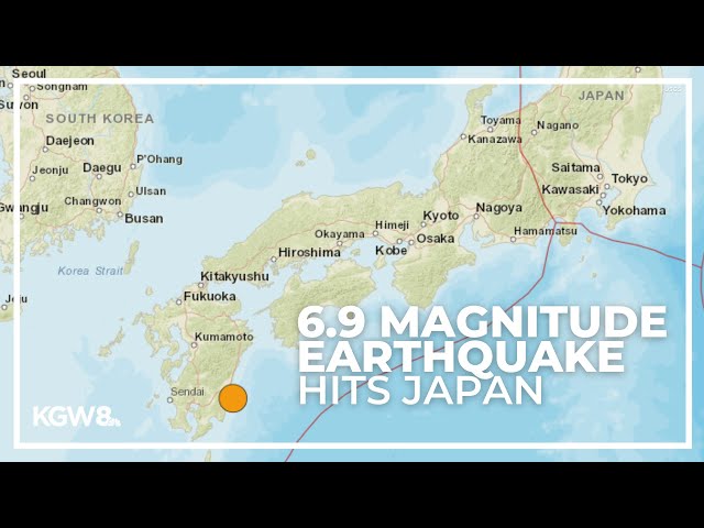 Magnitude 6.9 earthquake hits southwestern Japan