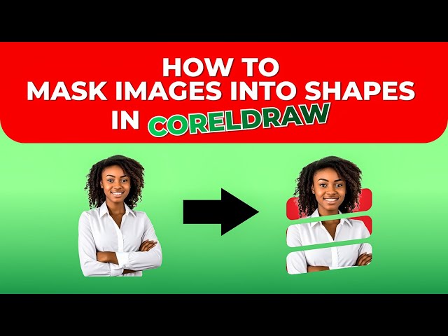 CorelDraw Tutorial: How to MASK IMAGES into SHAPES. #coreldraw #mask  #tutorial #image #couragegfx