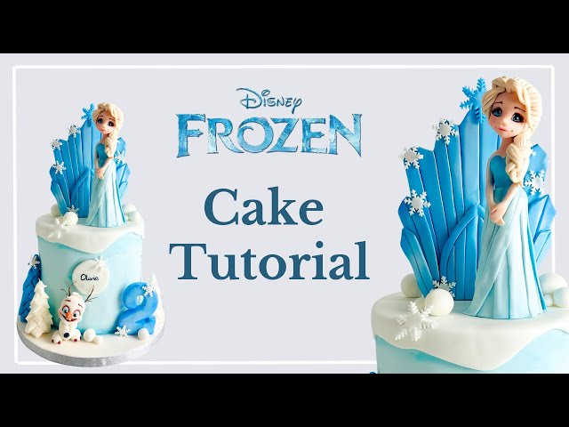 Disney Elsa Frozen Cake Tutorial  Step by Step