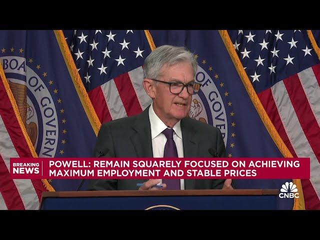 Fed Chair Powell on President Trump's interest rate comments: I've had no contact with the president