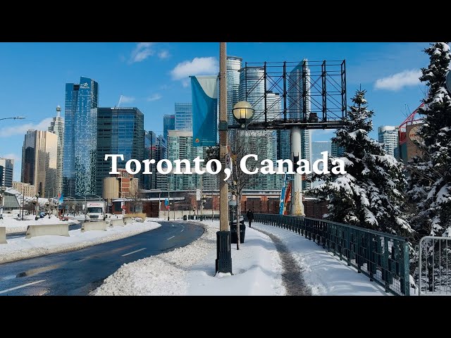 (4K) The day after a blizzard in Toronto