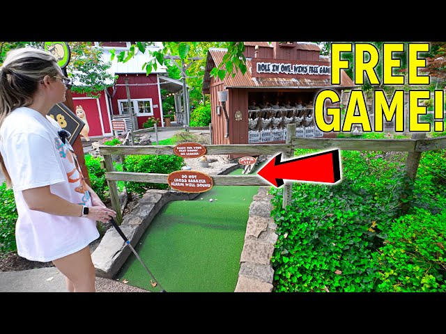 Win a FREE GAME By Making the CRAZY HARD Hole in One!