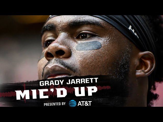 Grady Jarrett Mic'd Up vs. Detroit Lions | "Y'all don't gotta block nobody else"? | Atlanta Falcons