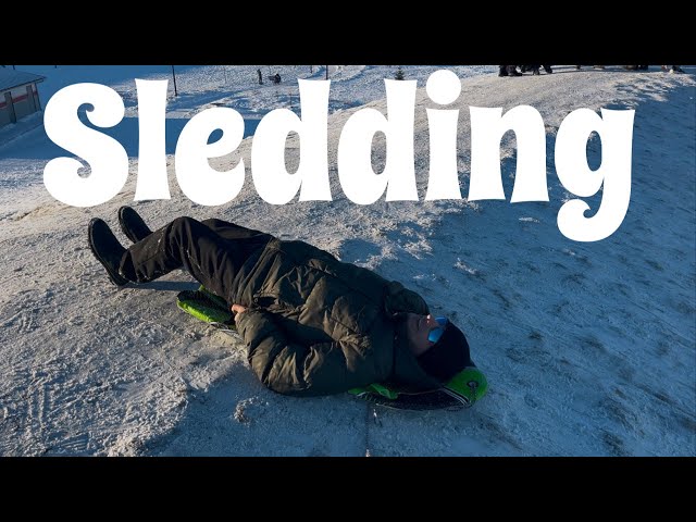 Sledding in Canada |  winter Fun Saskatoon Saskatchewan